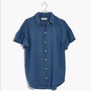 Madewell Ruffle Sleeve Shirt